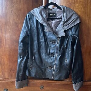 BALOS (European brand) leather jacket